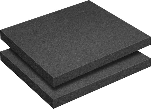 2 Pcs Polyurethane Foam Sheet- 16 x 12 x 1.5 Inch Cuttable Foam Inserts for Cases- Packing Foam Pads for Toolbox Camera Storage and Crafts