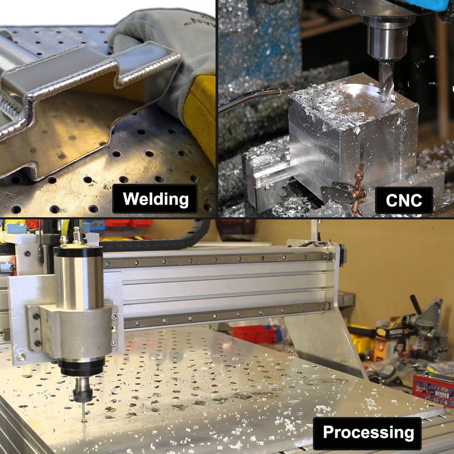 6061 T651 Aluminum Sheet Metal 10 x 17 x 1/4 (6MM) Inch Thick Flat Plain Aluminum Plate Covered with Protective Film, Heat Treatable Rectangle 6MM Aluminum Metal Plate for Industrial