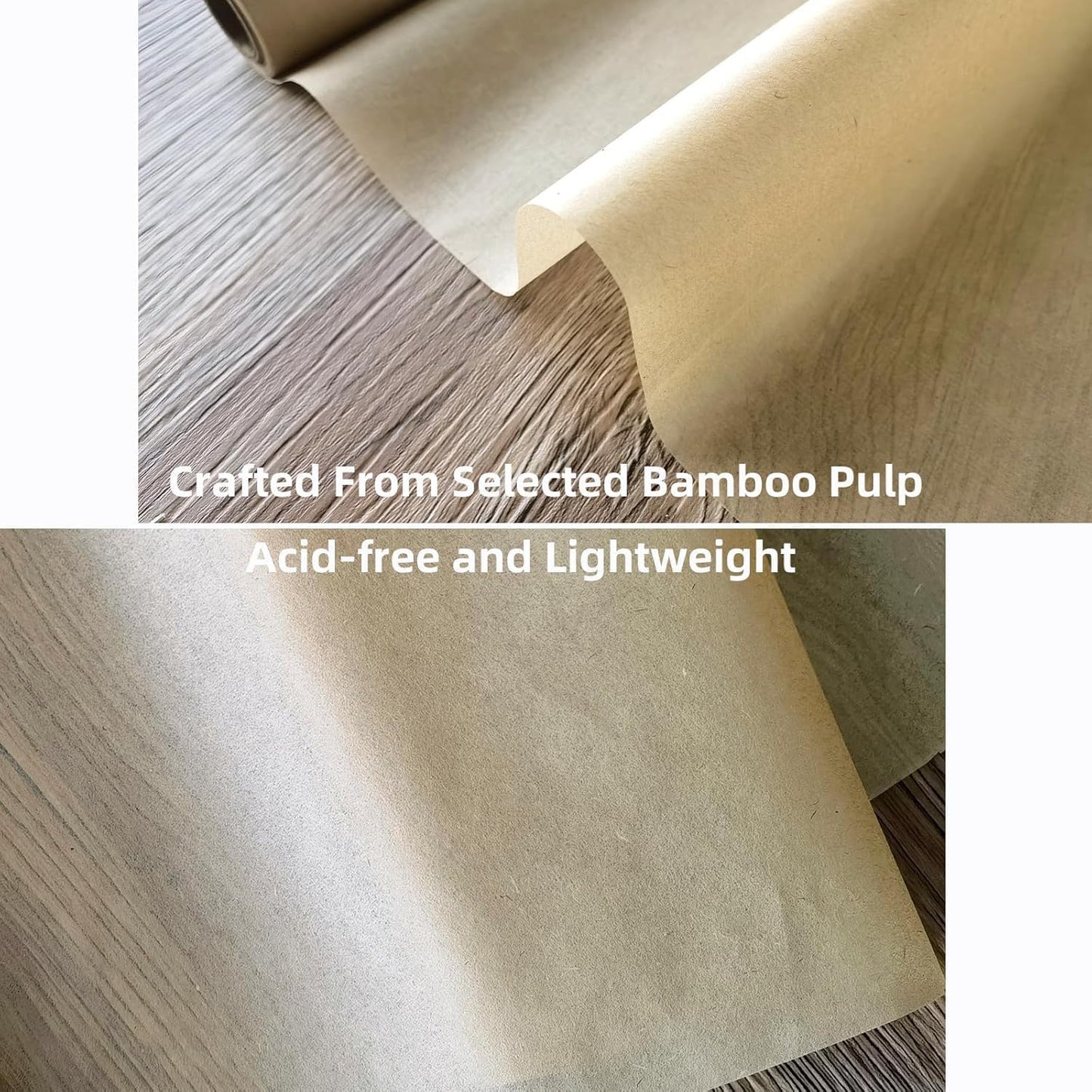 MLNSUNNY 9.4" x 787" Antiqued Tea Bag Paper Roll - Wet Strength Tissue for DIY Art, Tracing, Collage, Book Binding Repair | Handmade Lanterns & Cyanotype