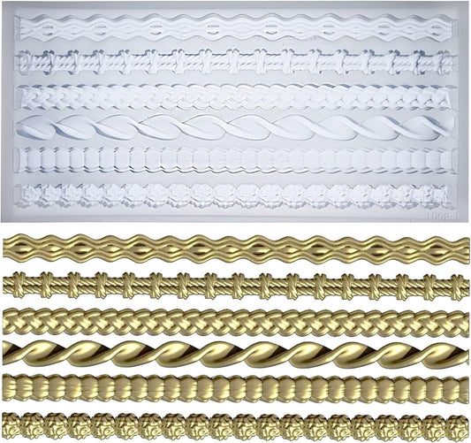 Trimming Ornaments Mold for Polyclay Air Dry Clay Plaster