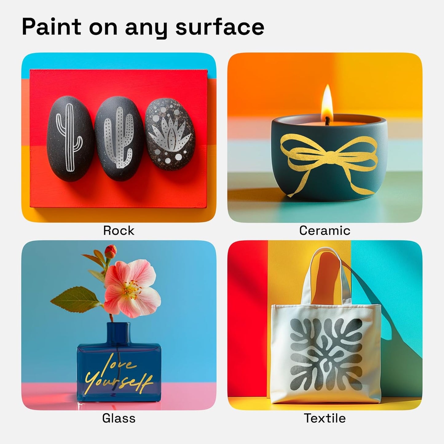 ARTISTRO 2 Gold&Silver Dual-Tip Acrylic Paint Pens - Multisurface Markers for Glass, Rock, Fabric, Wood, Plastic & More - 5mm Dot + 1mm Fine Tips