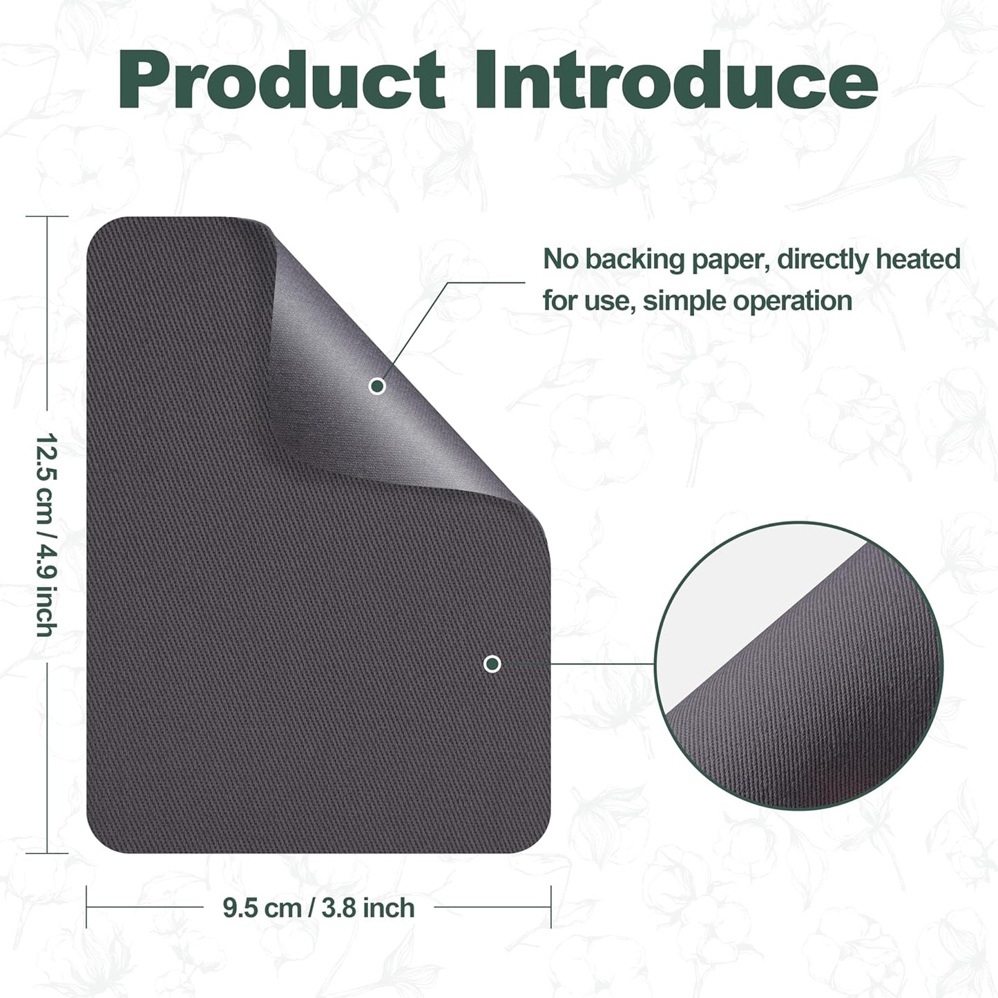 Iron on Patches for Clothes, 20 Pieces Multi-Colored Patches for Cloth, 100% Cotton Fabric Patches for Clothing, Bag, Hat Repair, Clothing Repair Decorating Kit 3.7" by 4.9" (9.5 cm x 12.5 cm)