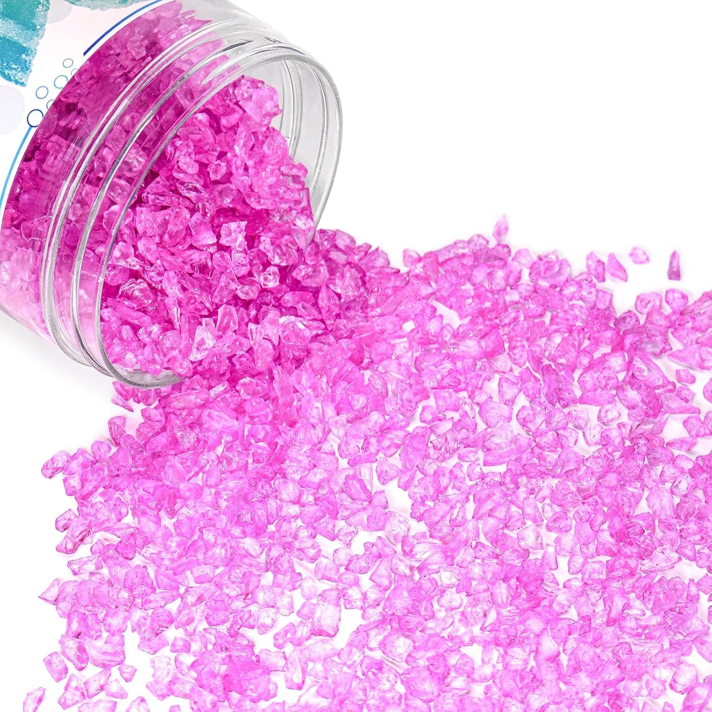 Crushed Glass for Resin Art - 3-6mm Purple, 1.5lb | Broken Glass Pieces for Crafts, Vase Filler & Decorative Stones