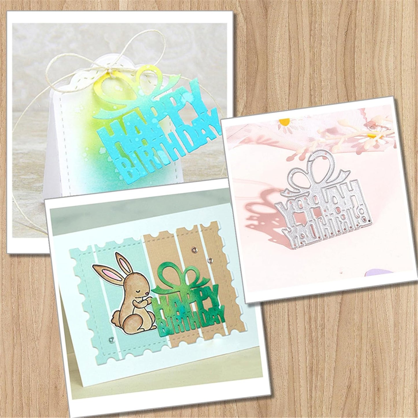 Cutting Dies Metal Stencils Scrapbooking Tools DIY Embossing Template for Paper Card Making Album Arts Crafts Supplies (Happy Birthday-5.3x5.2cm)