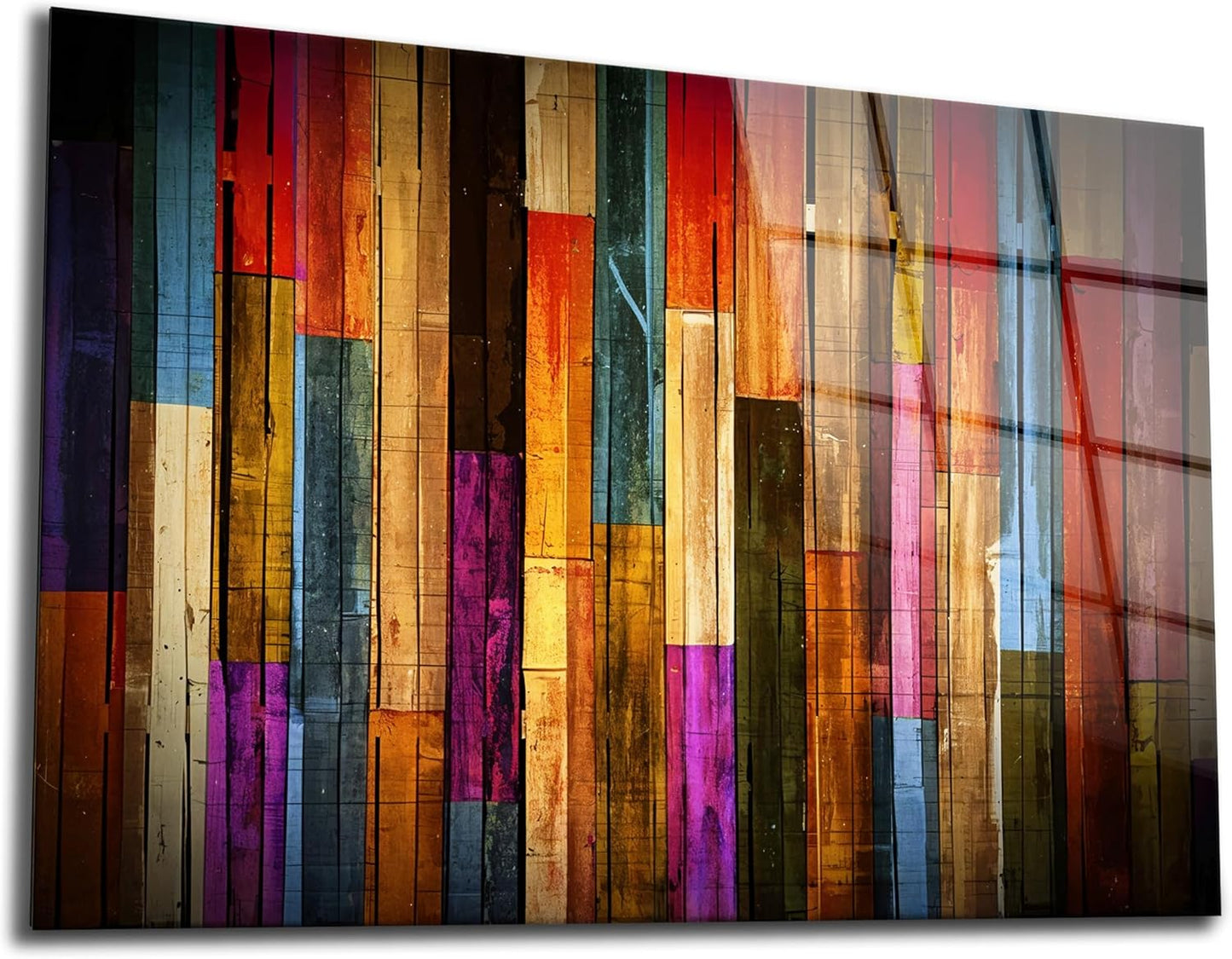 SpiritualHands Painted Wood Glass Printing Wall Art, Glass Wall Art, Home Decoration, Interior Design Ideas, Wall Hangings, Tempered Glass Wall Art