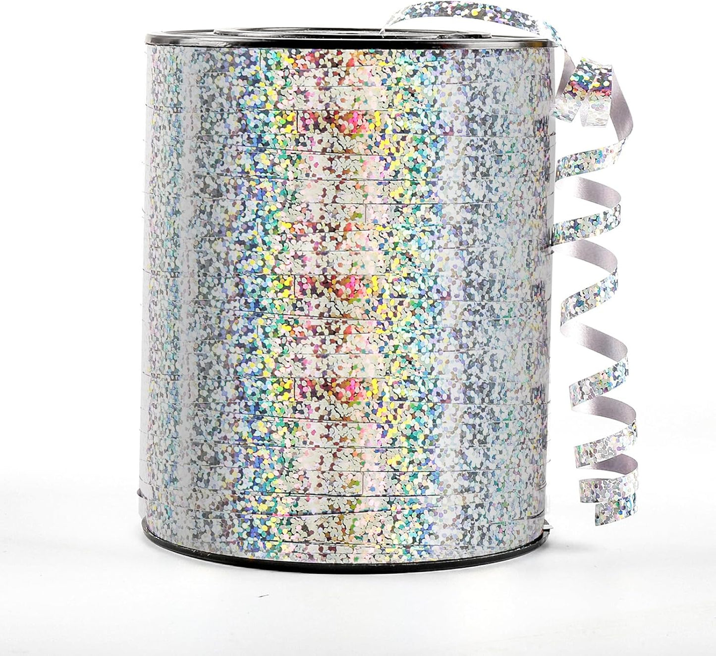 500 Yard Silver Curling Ribbon, 3/16" Christmas Shiny Curly Ribbons for Gift Wrapping, Balloon String Ribbon for Balloons, Gift Wrap Bows Ribbons for Graduations Anniversary Festival Party Decorations