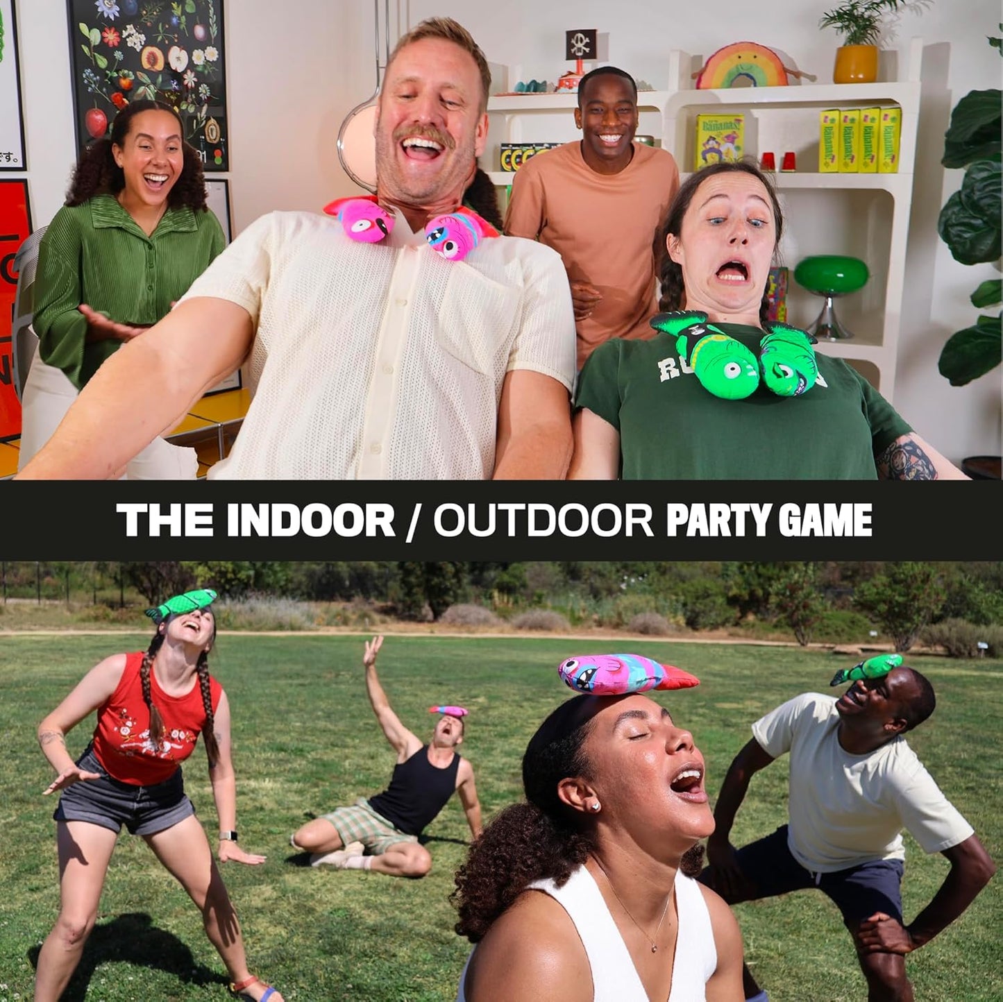 Fish Fight – The Flopping and Plopping Party Game for Families of All Ages | Outdoor Yard Game for Garden Parties, Large Groups, BBQs, Kids, Birthdays, Camping, Beach Days & Game Night Fun