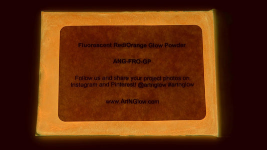 Glow in The Dark Pigment Powder - Neutral and Fluorescent Color for Art Painting, Fine Art, Nail Art Paint, and DIY Crafts - Long Lasting 10+ Color Options - Fluorescent Red - (8 Ounce)