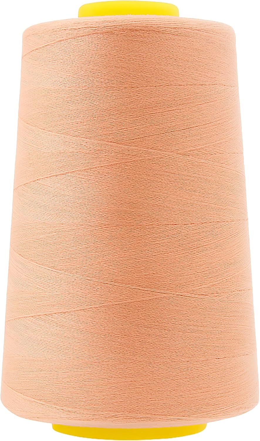 Mandala Crafts 4 Pack of Serger Threads Cones Spools - 40S/2 24000 Yards Polyester Peach Threads for Sergers Machine and Overlock Quilting Sewing Machine