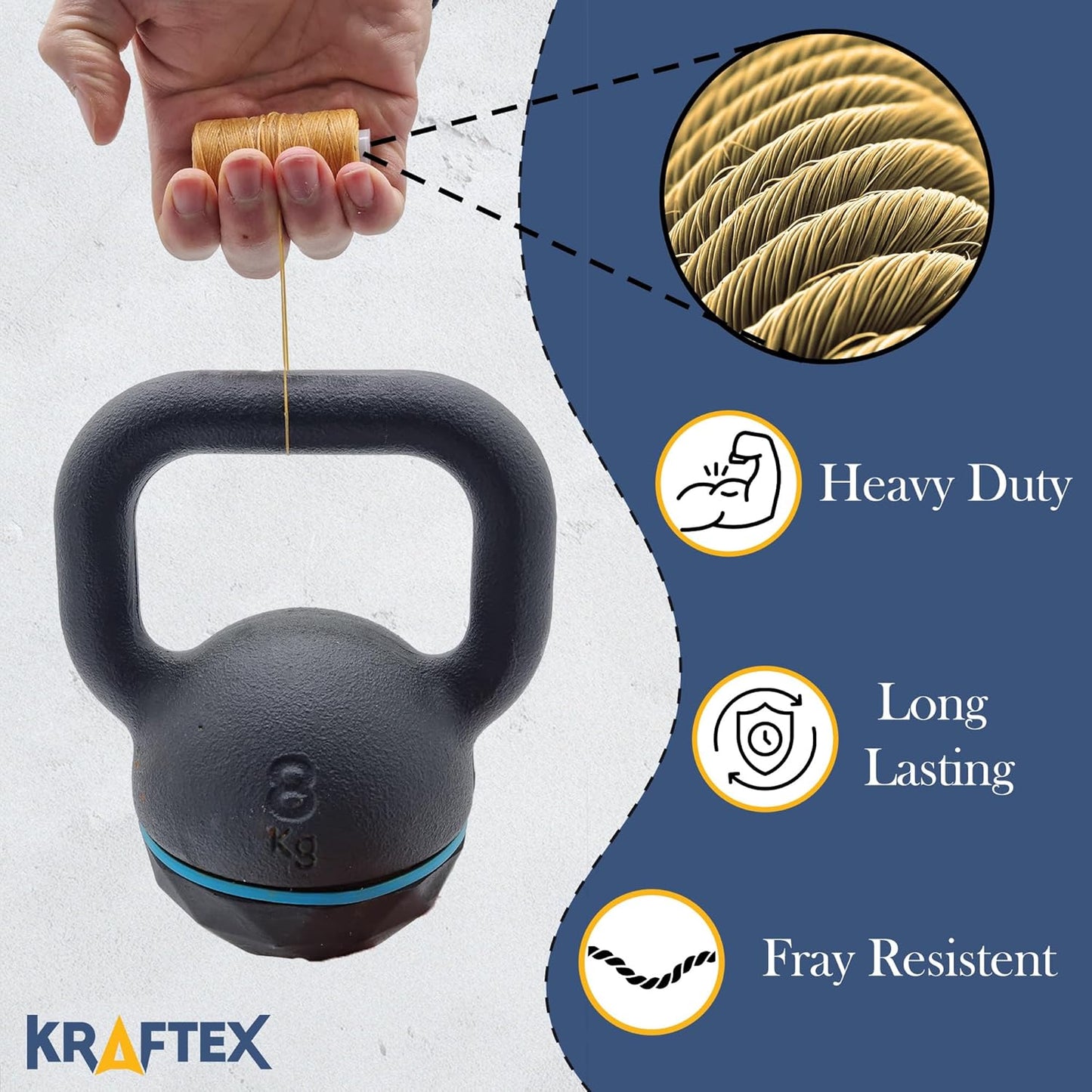 Waxed Thread 3X Wax Thread, 65 Yardx0.8mm Wax String, 150D Waxed Leather String in Tan Perfect Dream Catcher Supplies