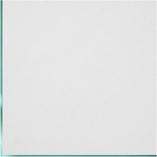 Coavas Window Privacy Film Frosted Glass Static Clings, Decorative Bathroom Door Privacy Film Day and Night, Heat UV Blocking Anti-Glare Frosting Stickers Renter Non-Adhesive, 45.2 x 314.9 Inch, White