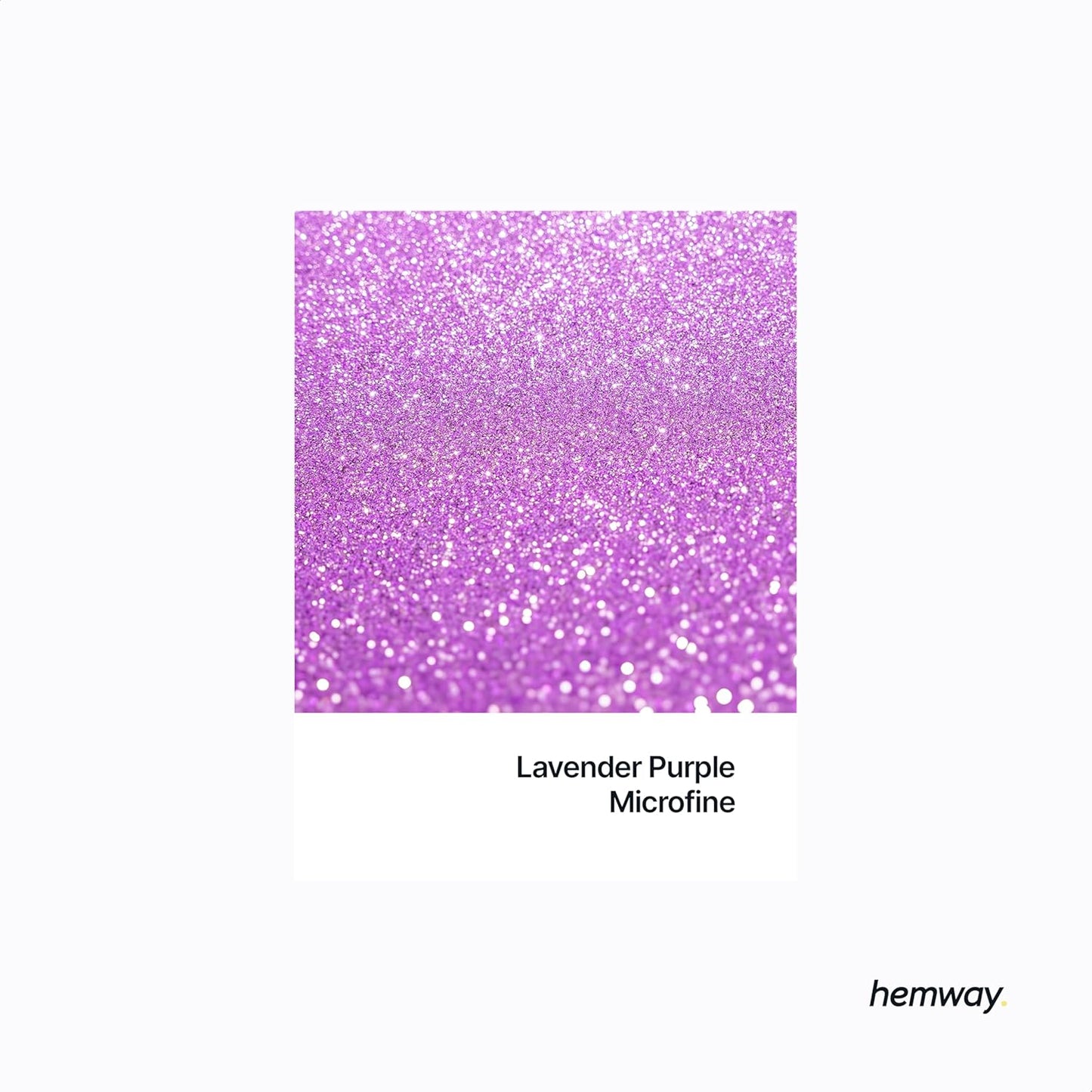 Hemway Polyurethane & Epoxy Resin Glitter 100g / 3.5oz Metallic Crystal Flake Additive for Flooring Jewelry Tumblers Glass Pigment - Microfine (1/256" 0.004" 0.1mm) - Lavender Purple