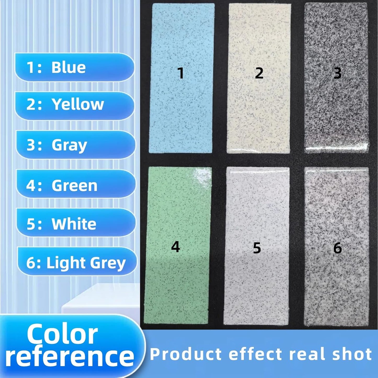 Epoxy Colored Sand Floor Paint, Epoxy Floor Paint High Gloss Marble Effect Coating for Indoor and Outdoor, Wear-resistant and non-slip Self-leveling Coating Gray 105OZ(3KG)