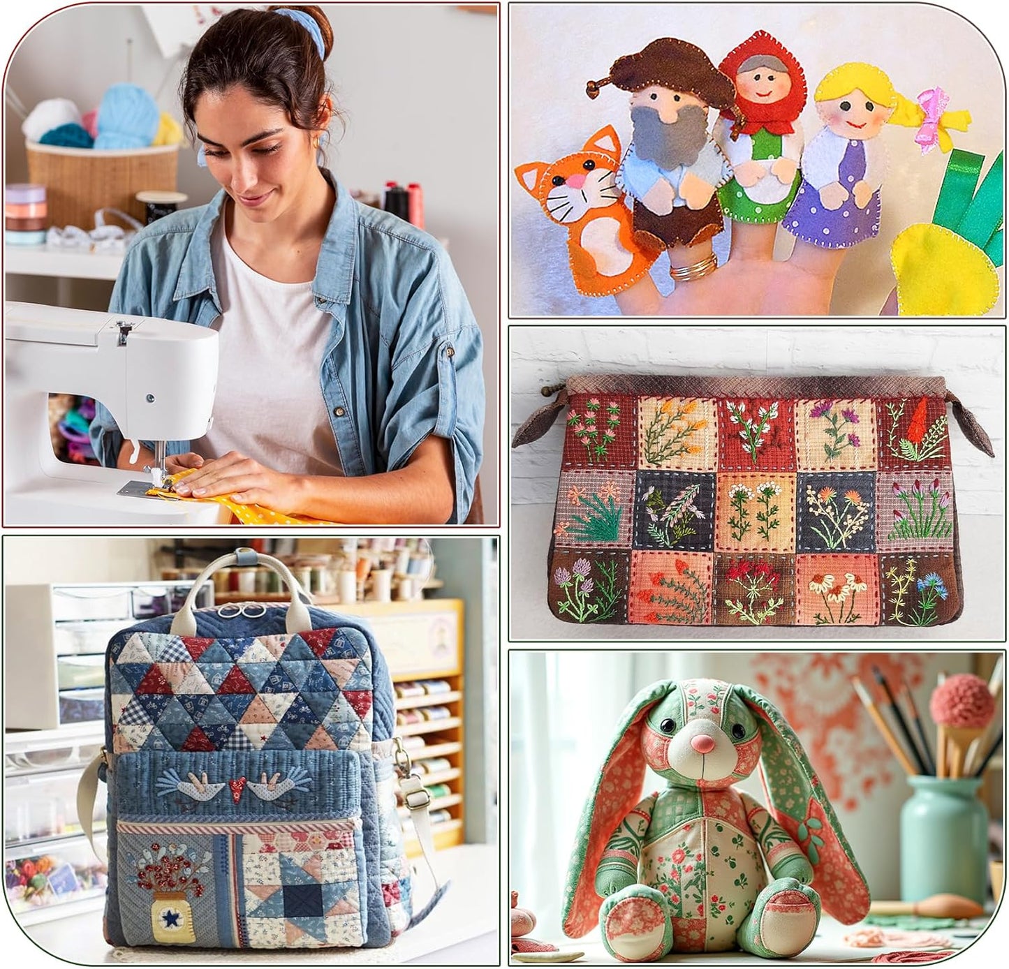 50 Pcs 25Color Sewing Machine Thread & Prewound Bobbins Size A, 500 Yard Thread for Sewing Machine, Sewing Threads for Sewing Machine Hand DIY Beginners, Stitching, Home