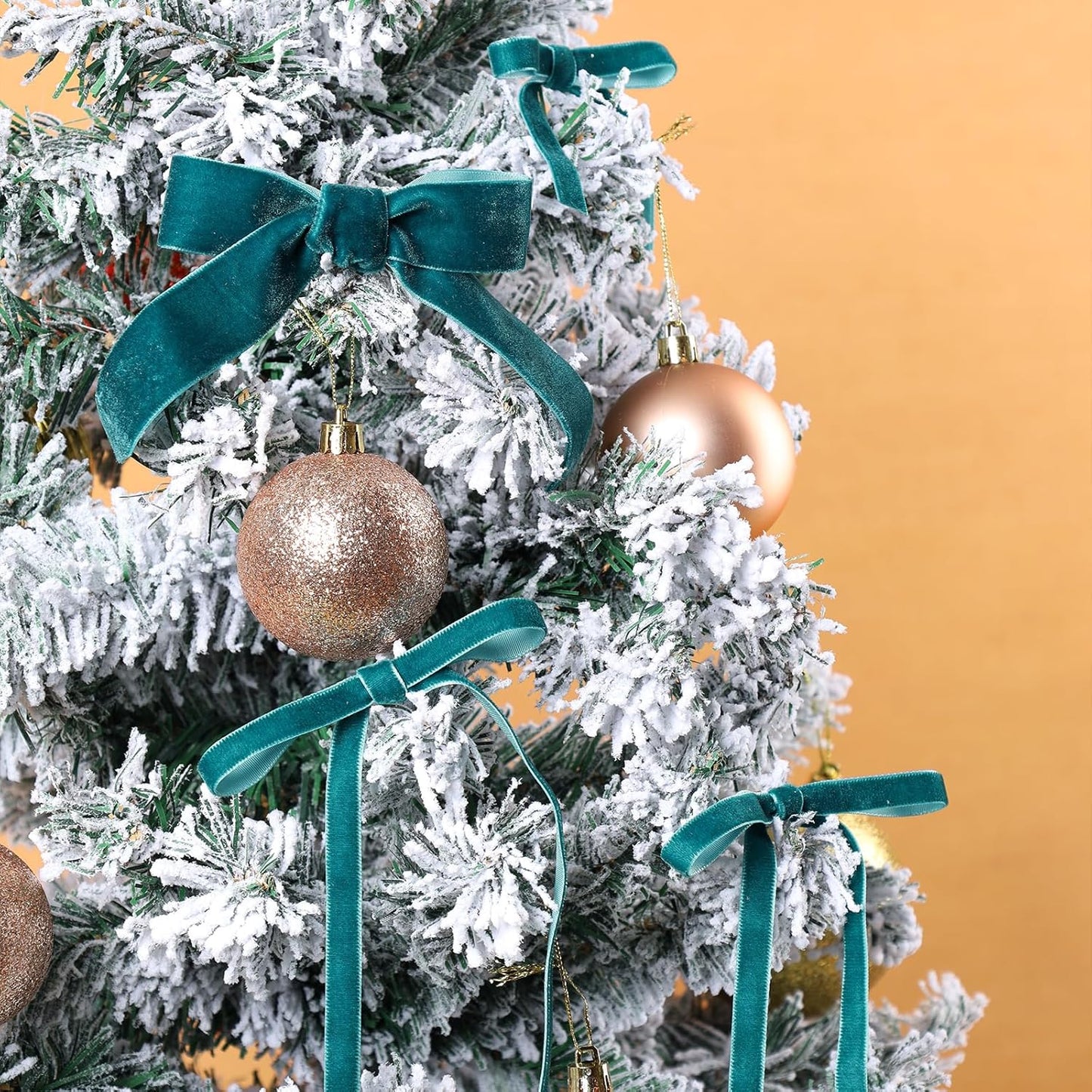 LaRibbons Thin Velvet Ribbon 1 Inch x 25 Yards, Dark Blue Velvet Ribbon for Christmas Tree, Gift Wrapping, Wreath Bow, Outdoor Decoration