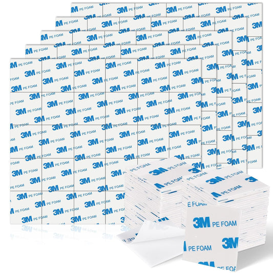 UPINS 150Pack Double Sided Foam Tape Strong Sticky Double Sided Foam Pads for Crafts Self-Adhesive Mounting Foam Tape Heavy Duty for Home Wall Decor 40 * 40 * 2mm