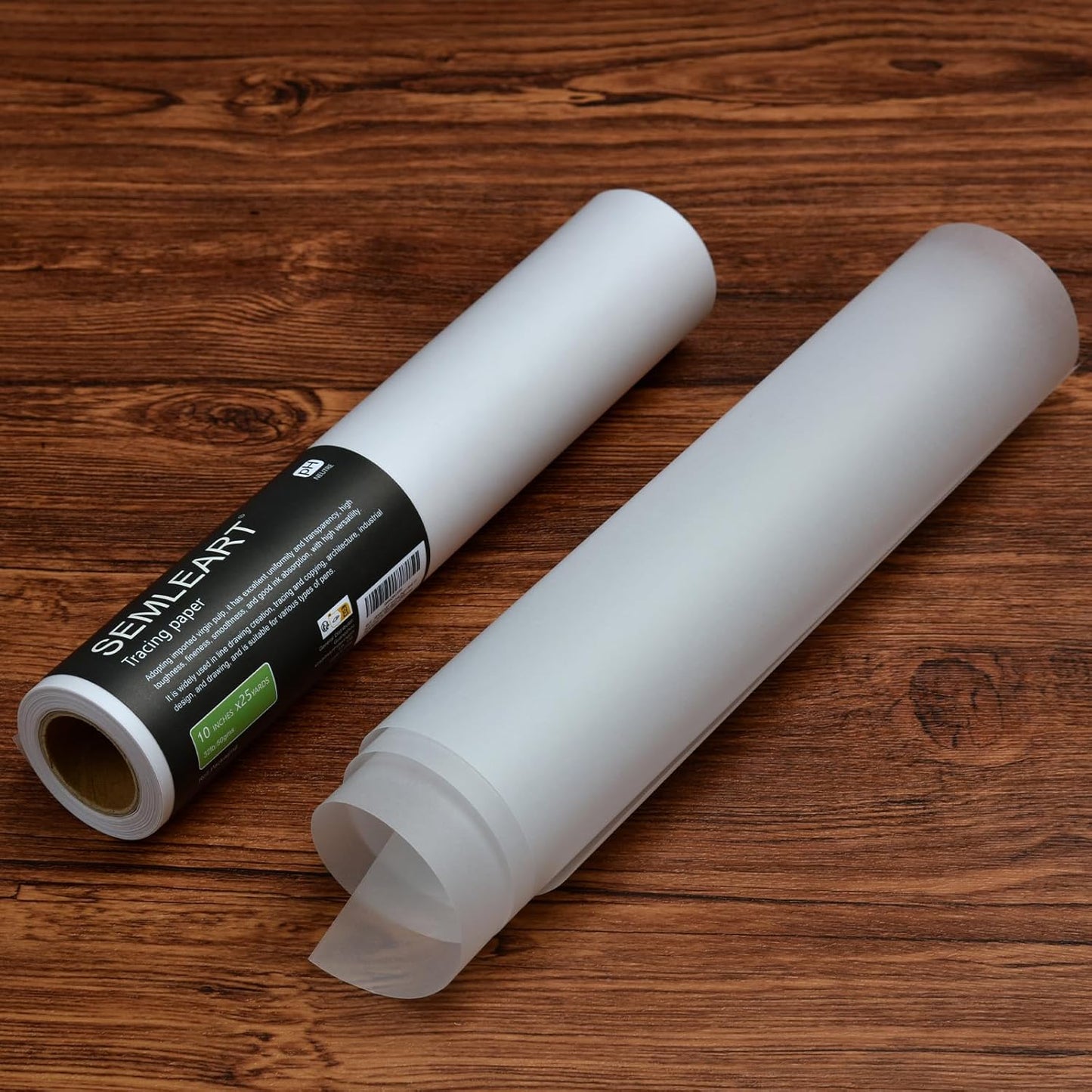 SEMLEART Artit's Tracing Paper roll,32lb/50gsm,34 inch x 25 Yard,Translucent Tracing Paper for Pencil, Marker and Ink - Trace Images, Sketching,Drawing