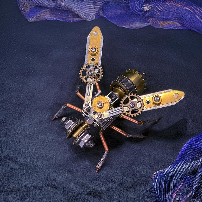 Mechanical Bee Model Insect 3D Steampunk Metal Puzzle Kits,Arts and Crafts Making Metal Building Kit,DIY Projects Building,Cool Birthday Gift,(Mechanical Bee A)