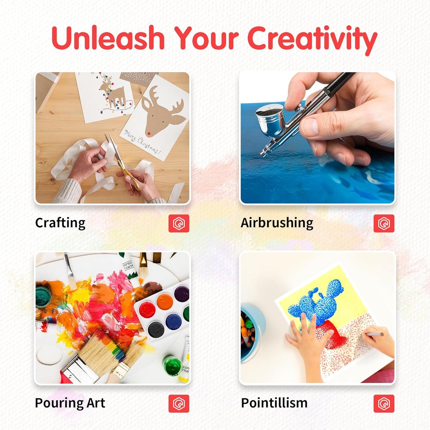 FIXSMITH Canvas Boards for Painting 8x10 Inch, Super Value 4 Pack Paint Canvases, White Blank Canvas Panels, 100% Cotton Primed, Painting Art Supplies