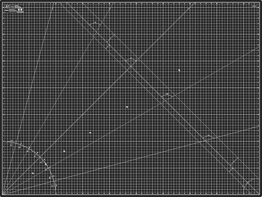 Elan Cutting Mat A0 Black & Taupe, Extra Large Self Healing Cutting Mat 36 x 48 Inch, 5-Ply Craft Board Black, Hobby Board for Crafts 36x48 Inch