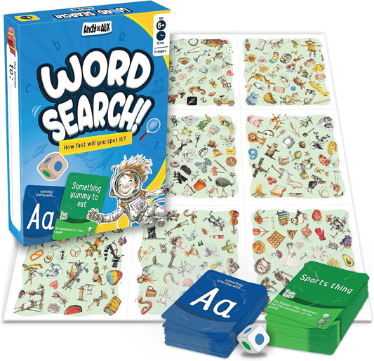 Fun Spot The Word Card Game, for Boys and Girls Who Love Educational Toys and Board Games, for Ages 6,7,8,9