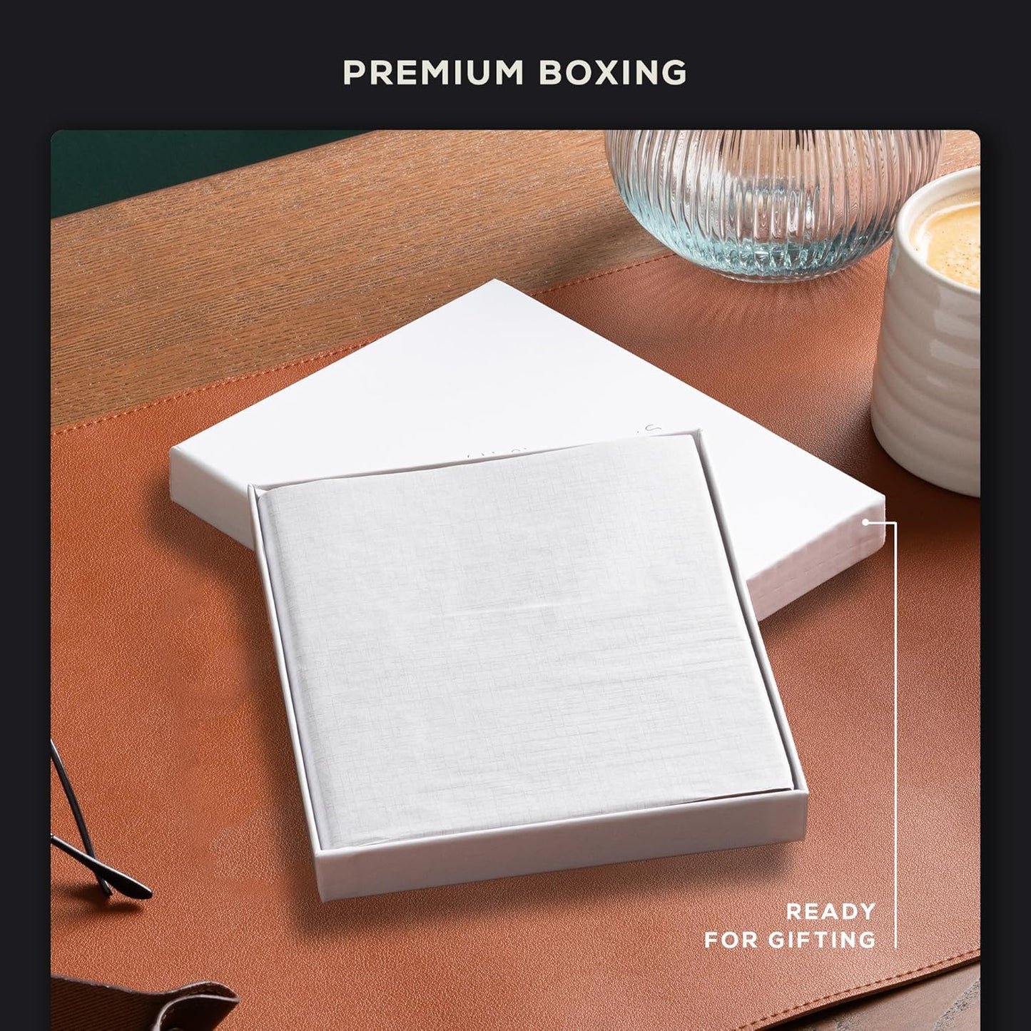 Beechmore Books Square Sketchbook – 8x8 Premium Vegan Leather Bound Large Sketch Book Hardcover with 156 Thick 160gsm Perforated Ivory Pages, Blank Sketch Pad, Gift Boxed Back Pocket, Ribbon Bookmark