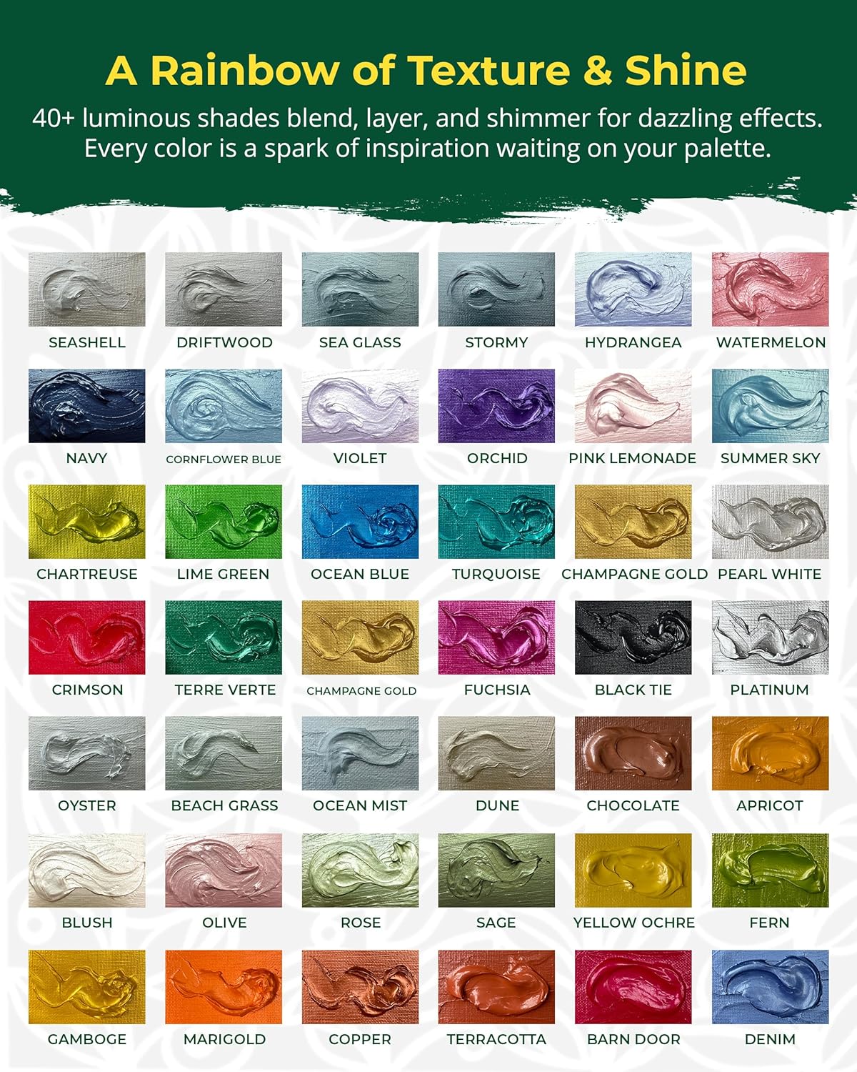 The Crafter's Workshop Stencil Butter - Mardi Gras Acrylic Paint Set - Boutique Metallic Texture Paste for Art, Canvas, Journals, & Cards - 4 x 2oz Jars