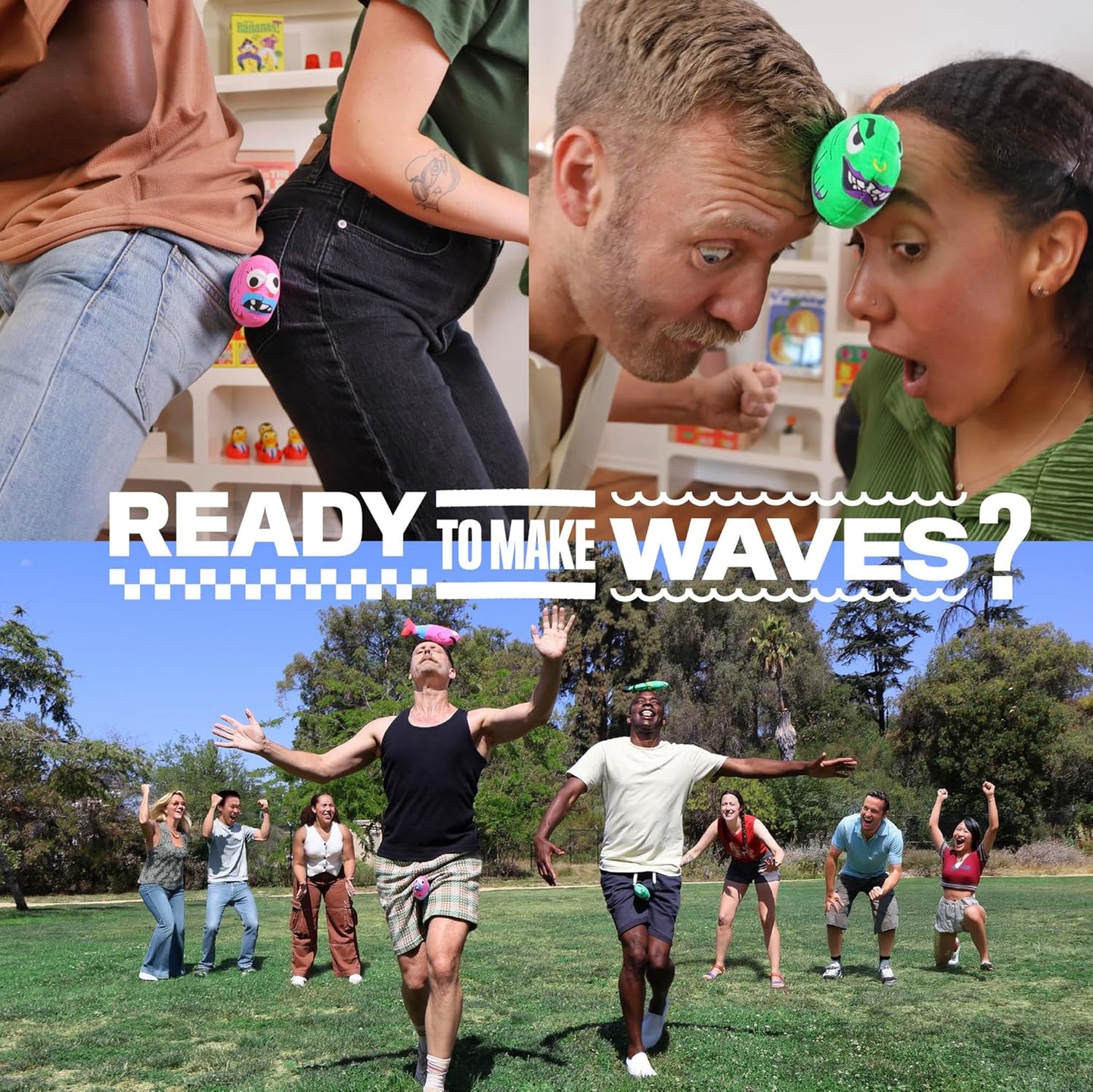 Fish Fight – The Flopping and Plopping Party Game for Families of All Ages | Outdoor Yard Game for Garden Parties, Large Groups, BBQs, Kids, Birthdays, Camping, Beach Days & Game Night Fun