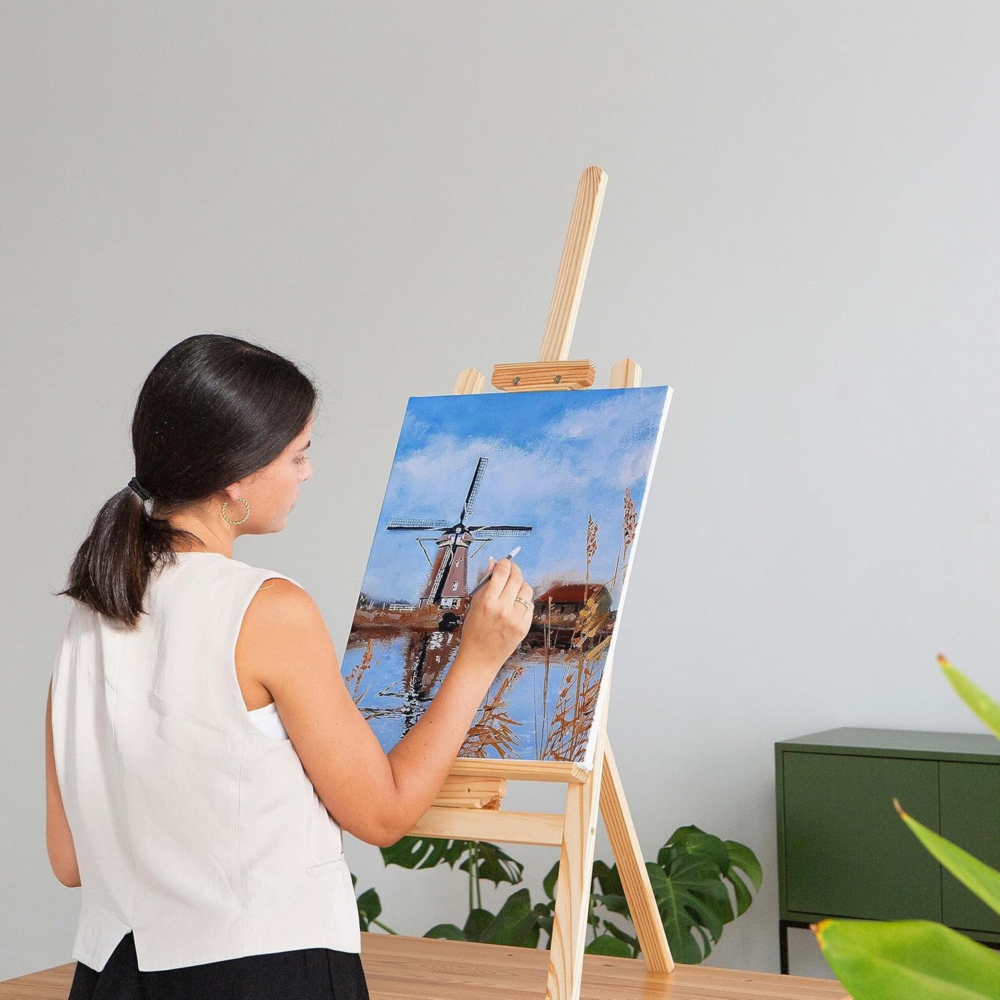 Elan Stretched Canvases 15.7x19.7, 6-Pack Canvases for Painting Painting Canvas Bulk, Stretched Canvas for Adults Blank Canvas for Painting, Painting Canvases, Paint Canvases for Painting, Art Canvas