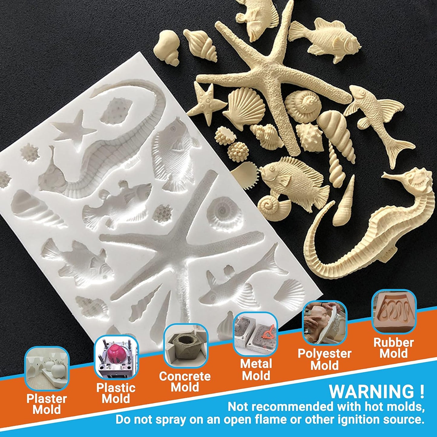 Silicone Mold Release Spray (2x16.9 fl oz / 500ml) Release Agent for Epoxy Resin, Candle & All Molds | Smooth, Non-Stick Lubricant for Easy Removal | 2 Pack