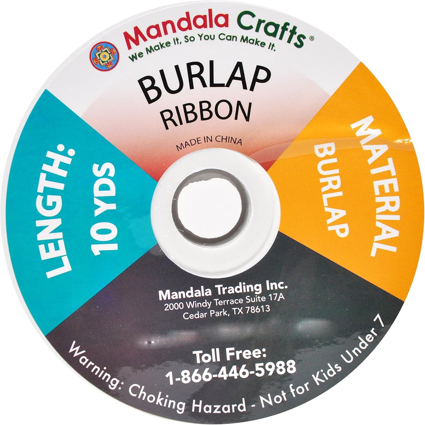 Mandala Crafts Yellow Burlap Ribbon 3 Inches Wide Jute Ribbons for Crafts - 20 Yds Roll Rustic Burlap Wrap Trim Ribbons for Wreaths Bows Wedding Party Decoration