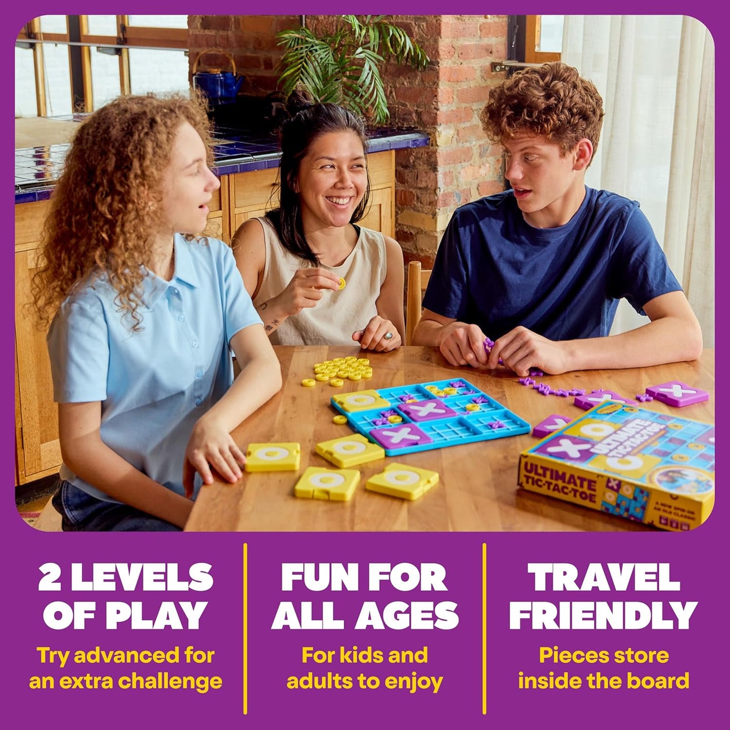 What Do You Meme? Ultimate Tic Tac Toe™ by Relatable, Fun Board Games for Family Gatherings, Great Games for Kids 8+, Includes 1 Board, 41 Mini X's, 40 Mini O's, 5 Large X's, 5 Large O's