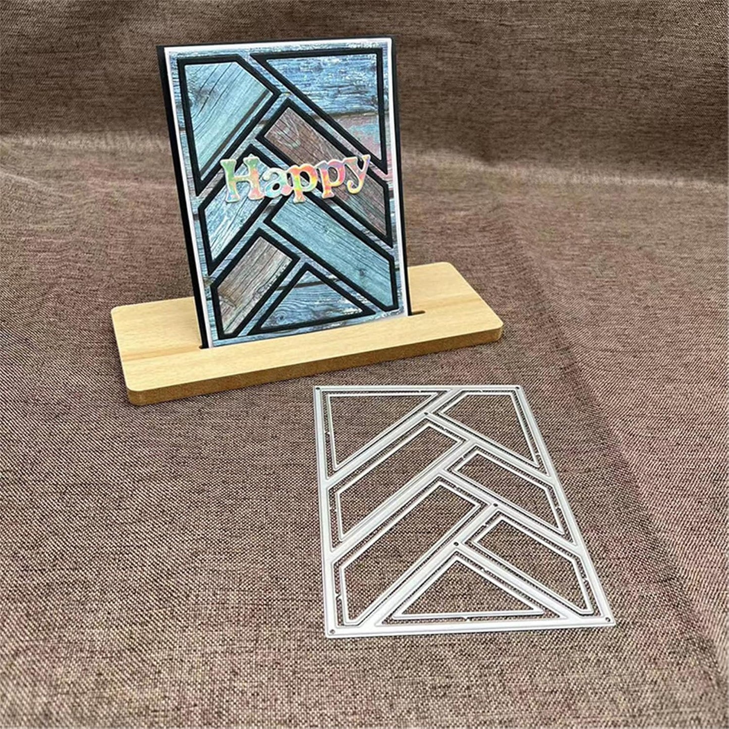 Cutting Dies Metal Stencils Scrapbooking Tools Flowers Lace Frame DIY Embossing Template for Paper Card Making Album Arts Crafts Supplies (Rectangle Grid-14x10cm)