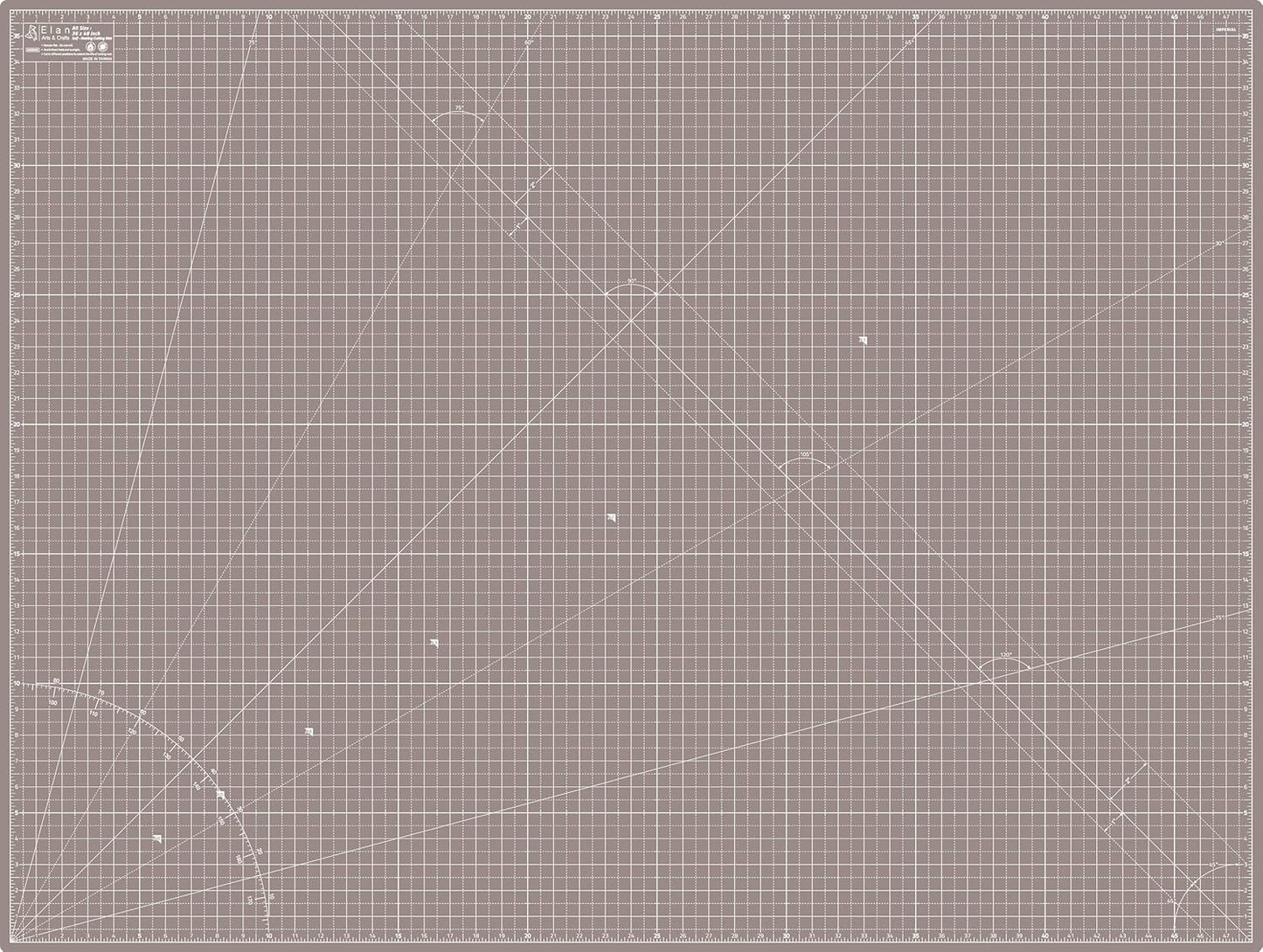 Elan Cutting Mat A0 Black & Taupe, Extra Large Self Healing Cutting Mat 36 x 48 Inch, 5-Ply Craft Board Black, Hobby Board for Crafts 36x48 Inch