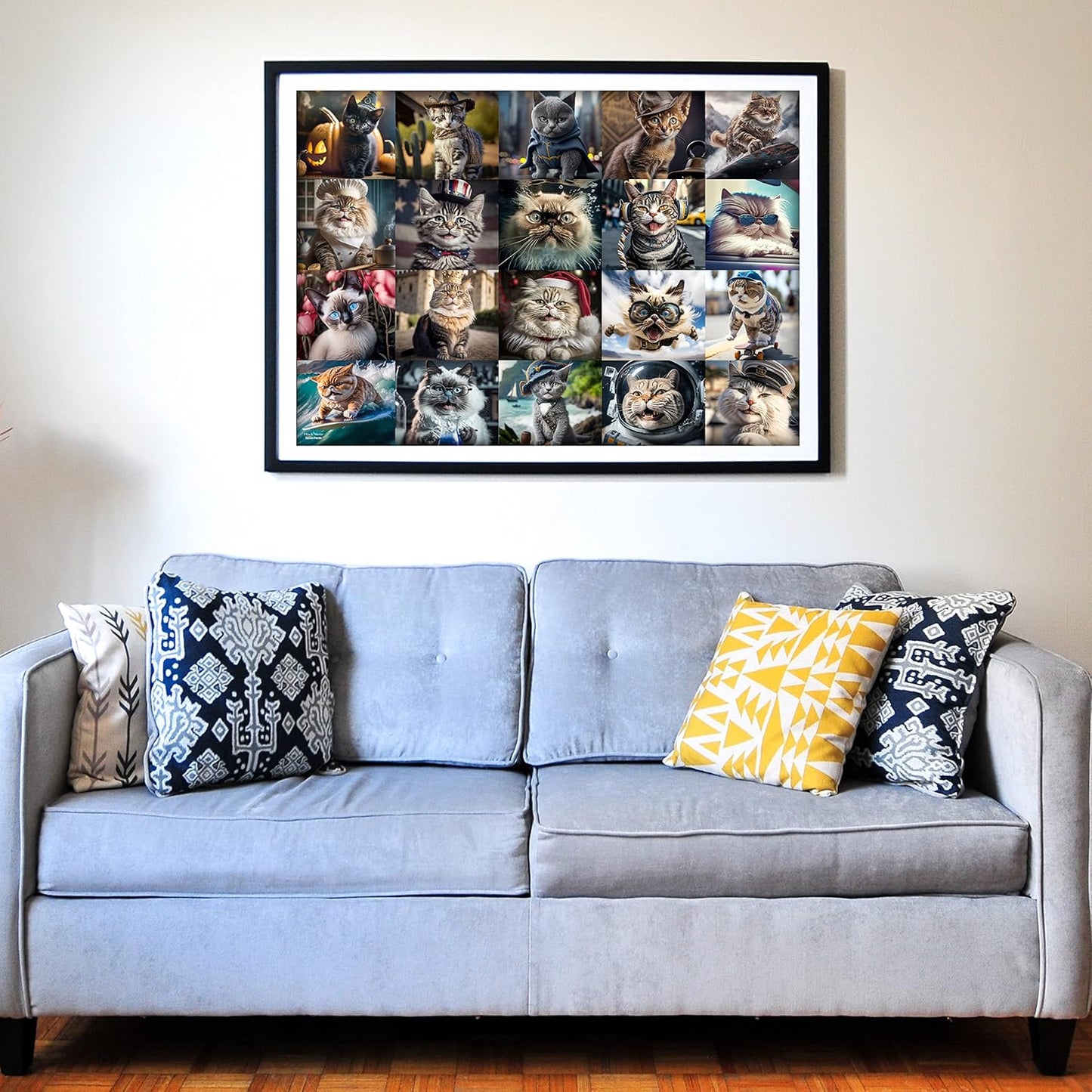 Think2Master Cute Cats 500 Pieces Jigsaw Puzzle Featuring heartwarming Kittens and Cats. Fun Toy Teens, Seniors & Families. Great Gift for Kids Ages 13+ Size: 26.8” x 18.9”