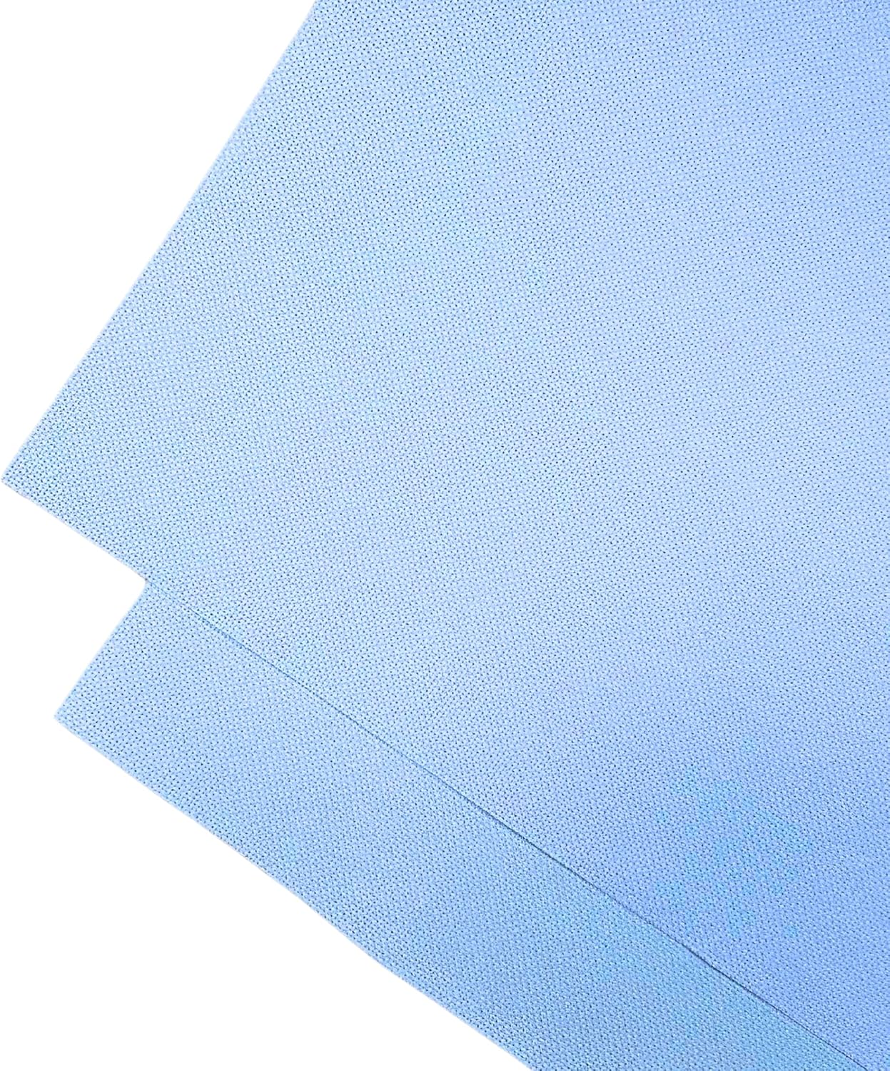 2 Sheets of Light Blue 14 Count Aida Cloth – 18 x 18 Inch Pre-Cut Fabric Squares – Cross Stitch Fabric – 100% Cotton – Ideal for Needlework & Embroidery – The Knotty Unicorn
