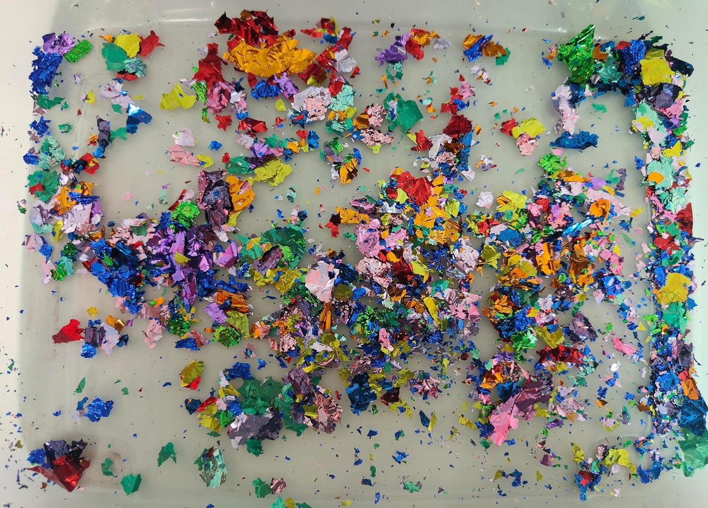 Gilding Flakes,Gold Foil Flakes for Resin,Blue Red Purple Pink Metallic Foil Flakes for Resin Jewelry Making,Nails,Painting Art,Crafts and Slime (Lemon Yellow)