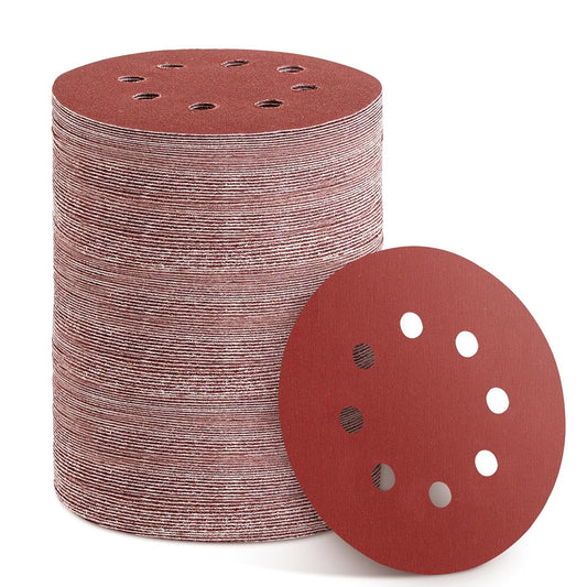 150pcs 400 Grit Sanding Discs, 5-Inch 8-Hole Sandpaper, for Woodworking or Automotive