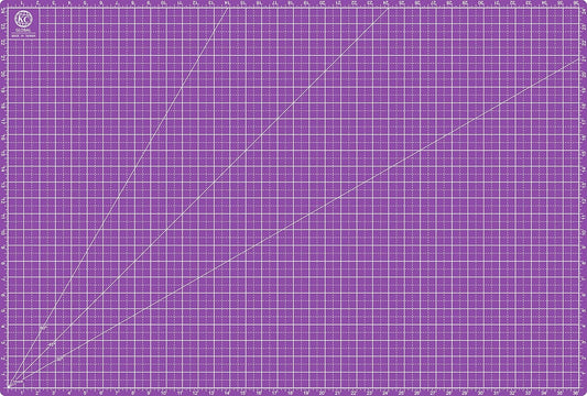 KC GLOBAL A1 (38"x26") Professional Grade Self-Healing Cutting Mat (Purple) - Odor-Free, Reversible, Eco-Friendly, Durable Bright Surface. Premium Desk Mat for Crafters, Quilters, and Hobbyist
