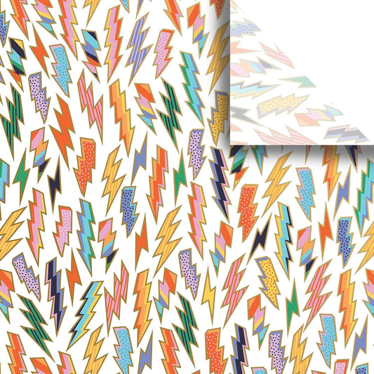 Colors of Rainbow - Lightning - 12 Sheets, 20 inch X 29 inch - Italian Print Tissue Paper for Decoupage Gift Basket Gift Bag Party Crafts (Lightning)