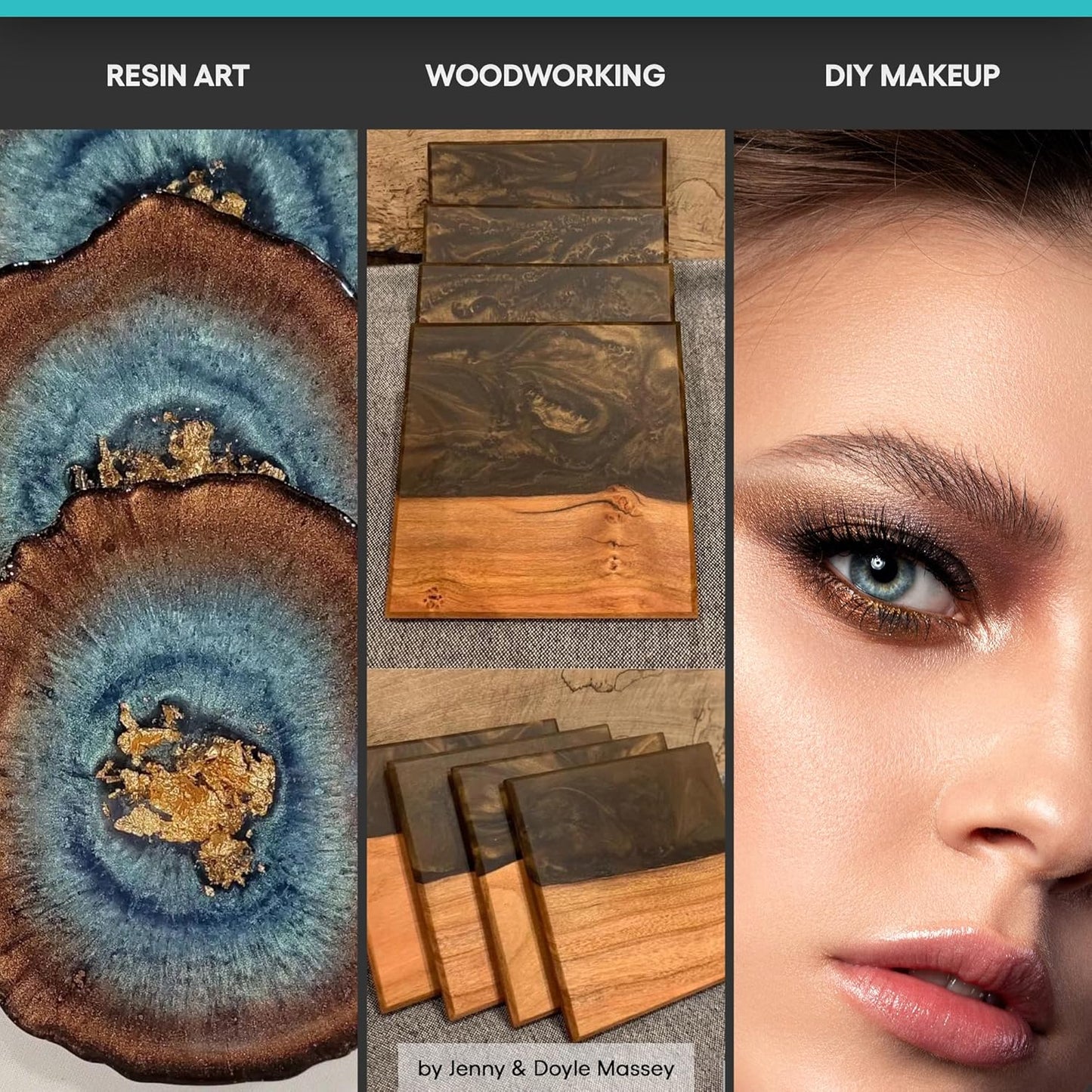 MEYSPRING Bronze Stone Epoxy Resin Color Pigment - 50g - Mica Powder for Epoxy