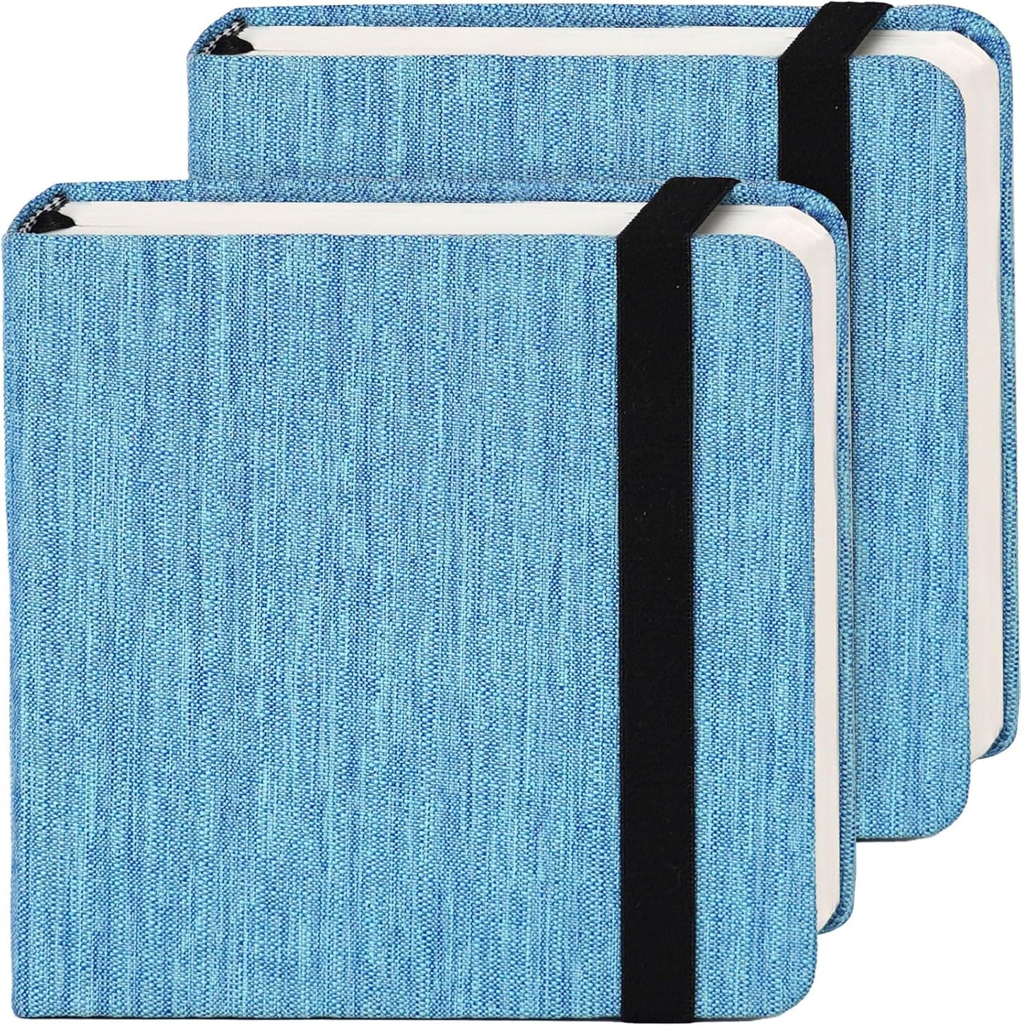 Funto Watercolor Journal, 4.7x4.7, 2 Pack, 24 Sheets Each, 100% Cotton Cold Press, 300gsm/140lb, Art Supplies for Mixed Media