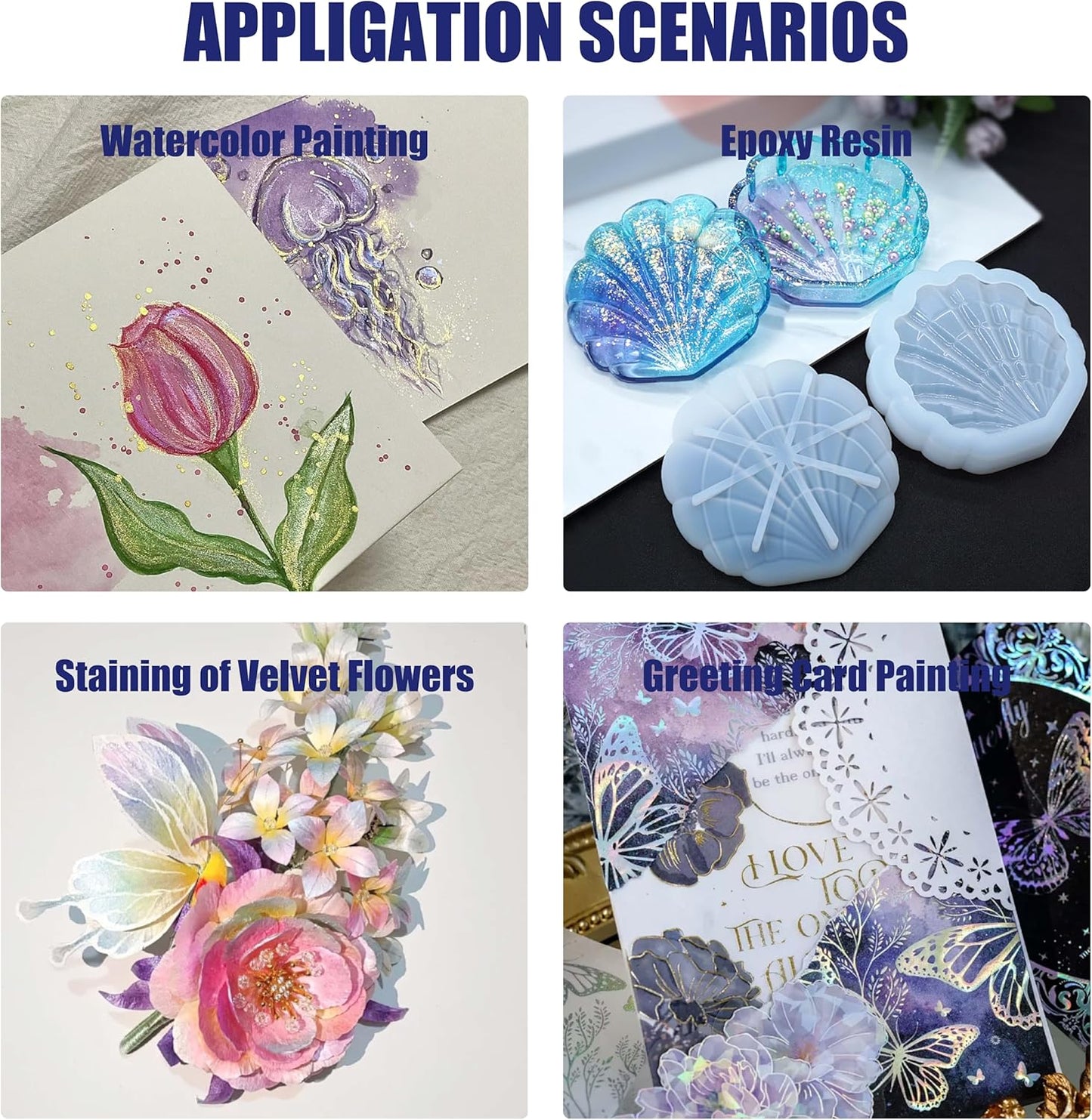 Shimmer Watercolor Paint Set, 12 Colors Glitter Metallic Watercolour Painting Sets, Solid Pearl Water Color Paints for Artists, Amateur Hobbyists and Painting (36 Colors)