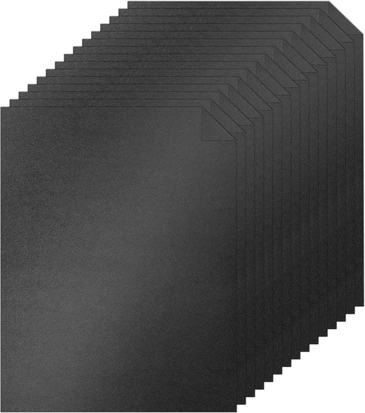 40 Sheets Black Shimmer Cardstock 8.5 x 11 Halloween Cards, 75lb Heavyweight Black Paper Card Stock for Card Making, greeting Cards, Wedding Invitations, Paper Crafting
