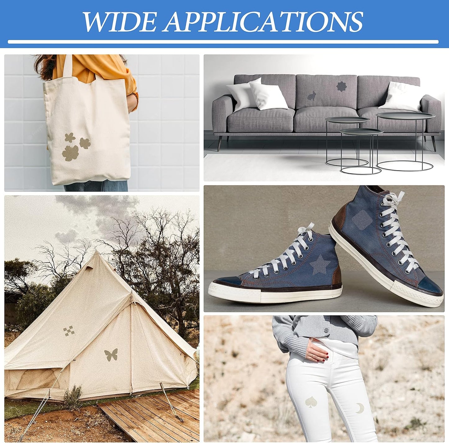 KING MOUNTAIN Canvas Iron on Patch,12"×60",Waterproof 100% Cotton Fabric Repair Patch,Used for Various Sofa,Tent,Clothes,Seats,Suitcases (Camel,Waterproof)