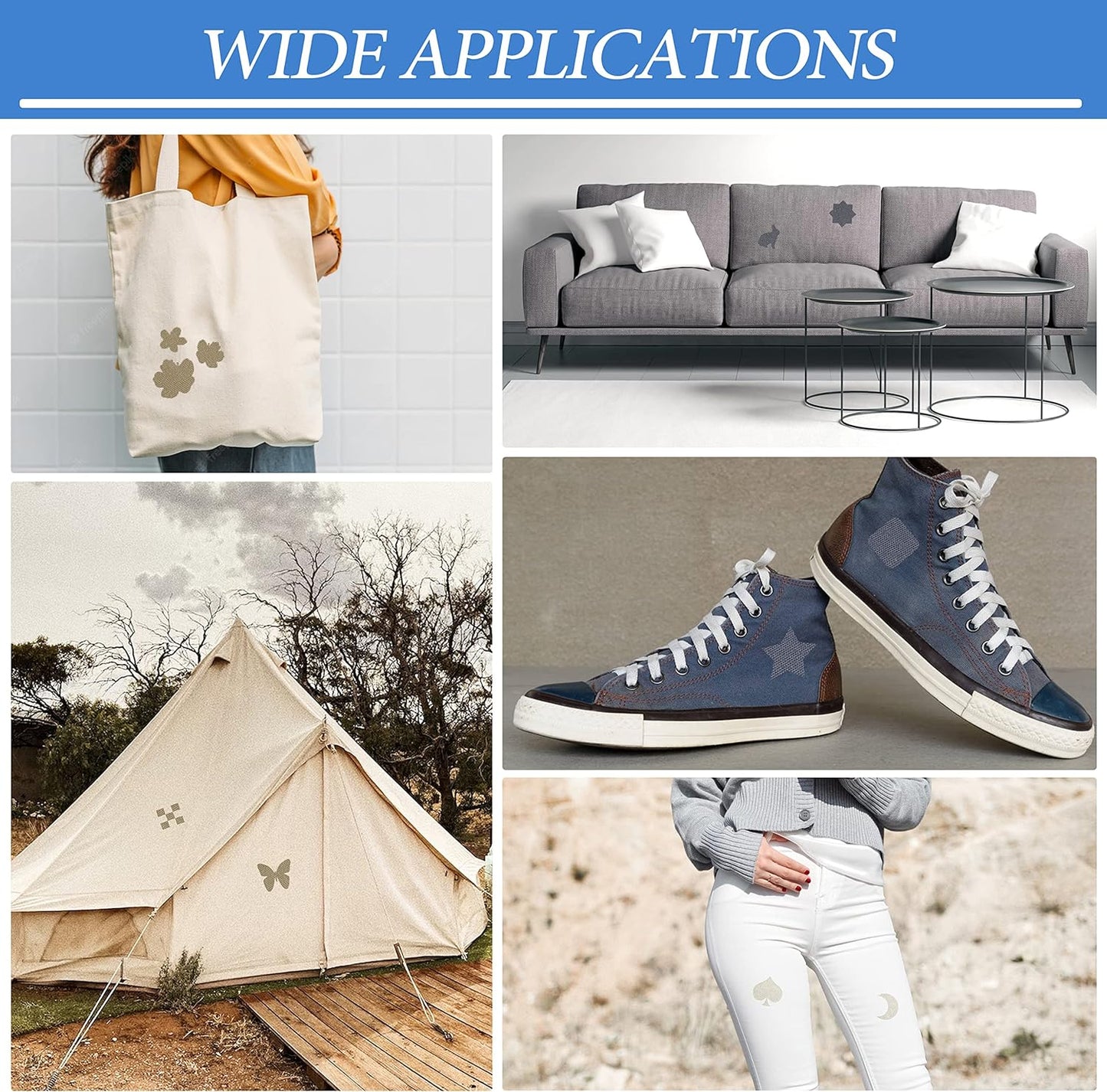 KING MOUNTAIN Canvas Iron on Patch,3"×60",Waterproof 100% Cotton Fabric Repair Patch,Used for Various Sofa,Tent,Clothes,Seats,Suitcases (Brown)