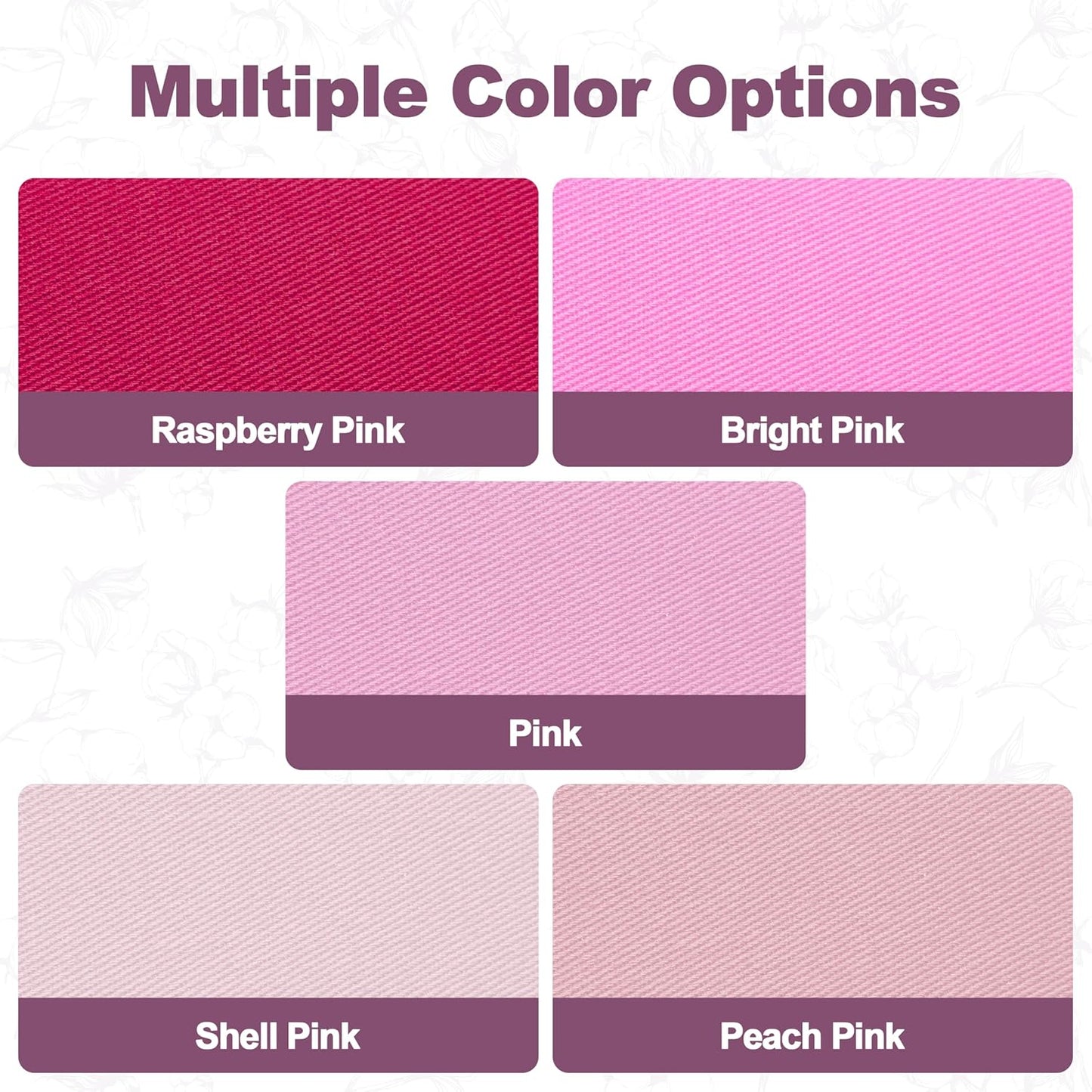 Iron on Patches for Clothes, 20 Pieces Patches for Cloth, 100% Cotton Fabric Patches for Clothing, Bag, Hat Repair, Clothing Repair Decorating Kit 3.7" by 4.9" (9.5 cm x 12.5 cm, Pink Colors Series)