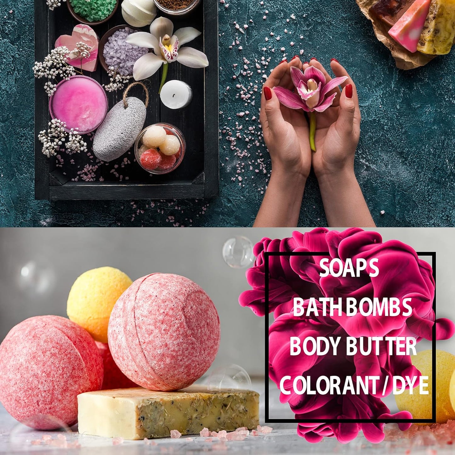 Blue Mica Powder for Epoxy Resin 56g / 2oz. Jar - TECHAROOZ 2 Tone Resin Dye Color Pigment Powder for Lip Gloss, Nails, Colorant for Slime Bath Bombs Soap Making & Polymer Clay