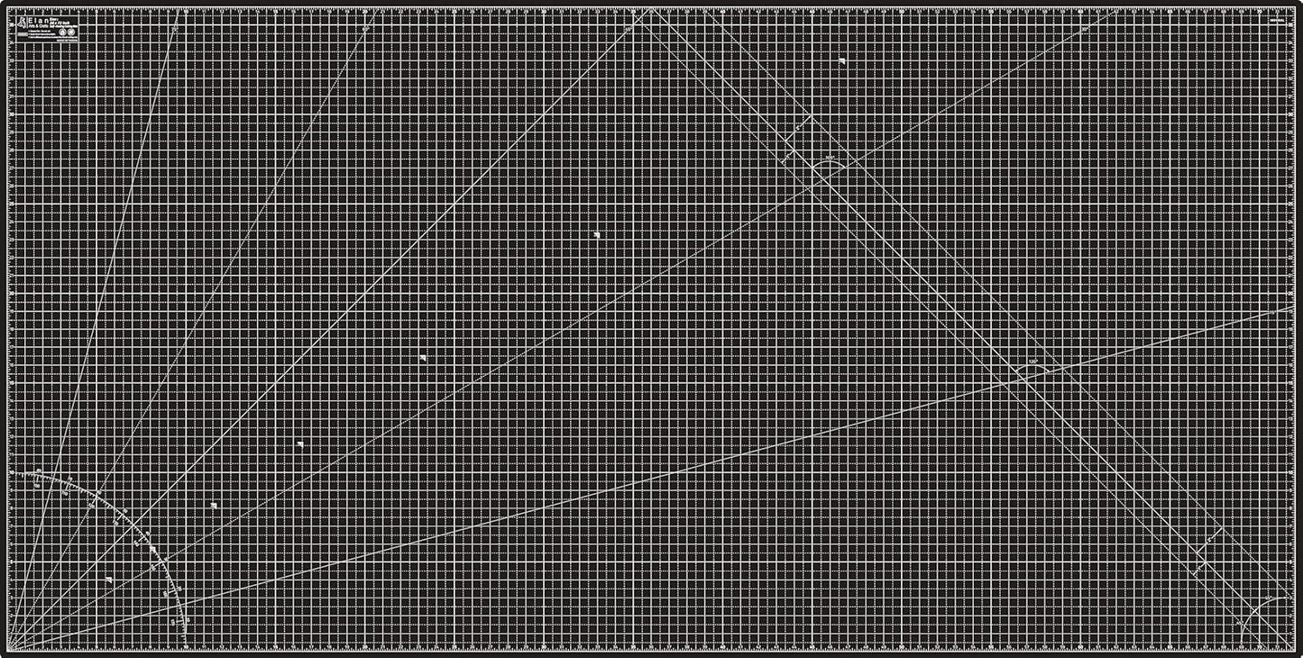 Elan Cutting Mat 36x72 Black & Taupe, Extra Large Self Healing Cutting Mat 36 x 72 Inch, 5-Ply Craft Board Black, Hobby Board for Sewing and Quilting