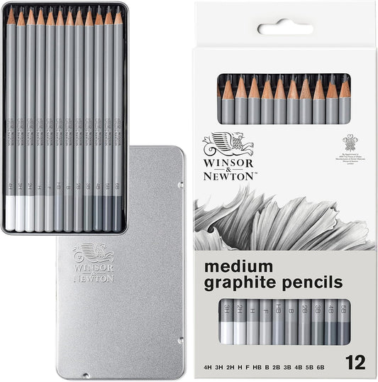 Winsor & Newton Studio Collection Artist Pencils, Graphite Pencils, Set of 12